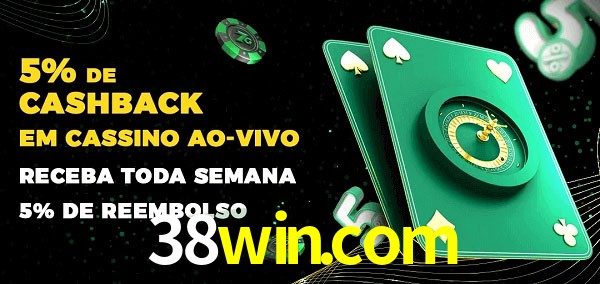 Promoções do cassino ao Vivo 38win.com